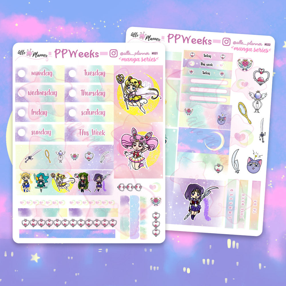 Hobonichi Weeks - Sailor Moon Inspired Stickers Kit – Alle Planner