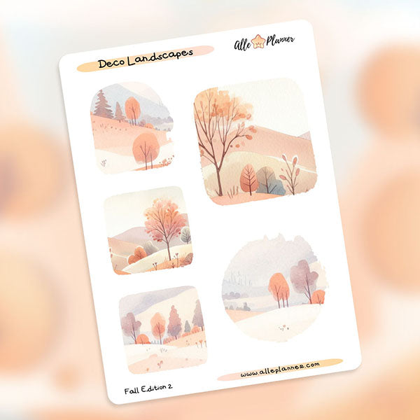 Landscapes Fall Edition 2 Deco Sticker Sheet