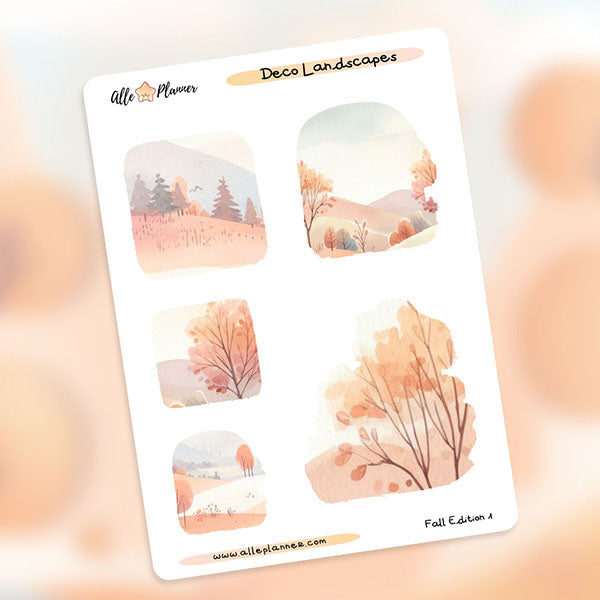 Landscapes Fall Edition 1 Deco Sticker Sheet