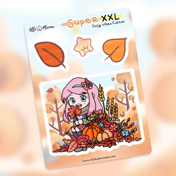 Super XXL Stickers - Cozy Vibes Momo