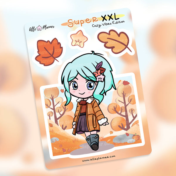 Super XXL Stickers - Cozy Vibes Yuzu