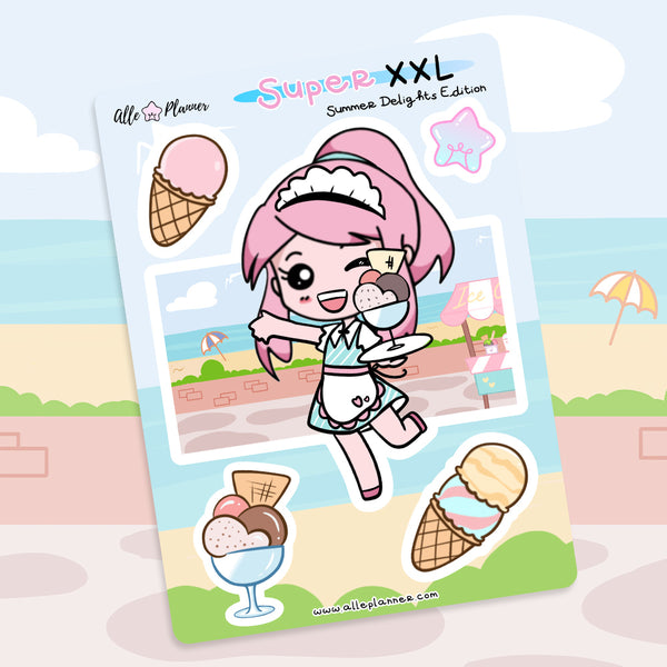 Super XXL Stickers - Summer Delights Momo