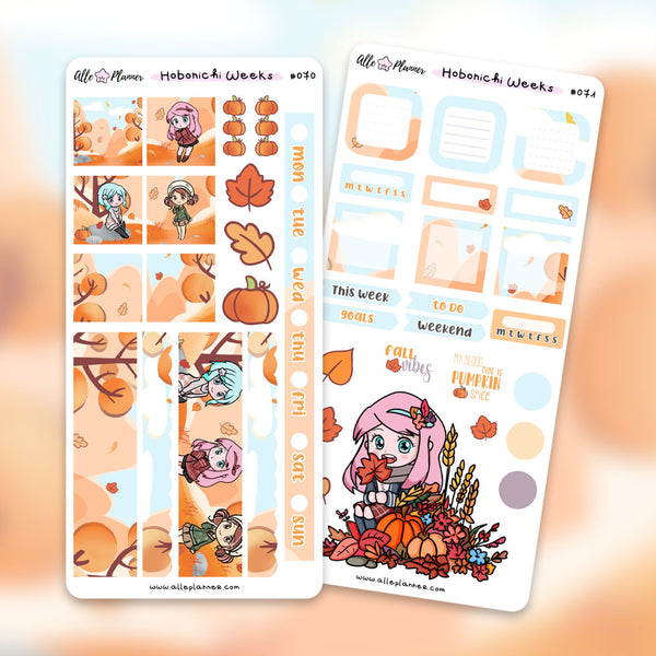 Late Summer - Watercolor Planner Stickers MINI - HOBONICHI COUSIN Even –  Linouspots