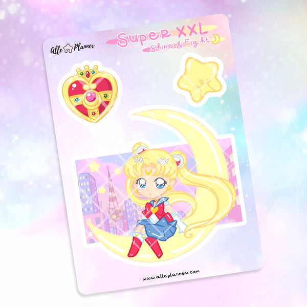 Super XXL Stickers - Shine & Fight Sailor Moon Ver.1