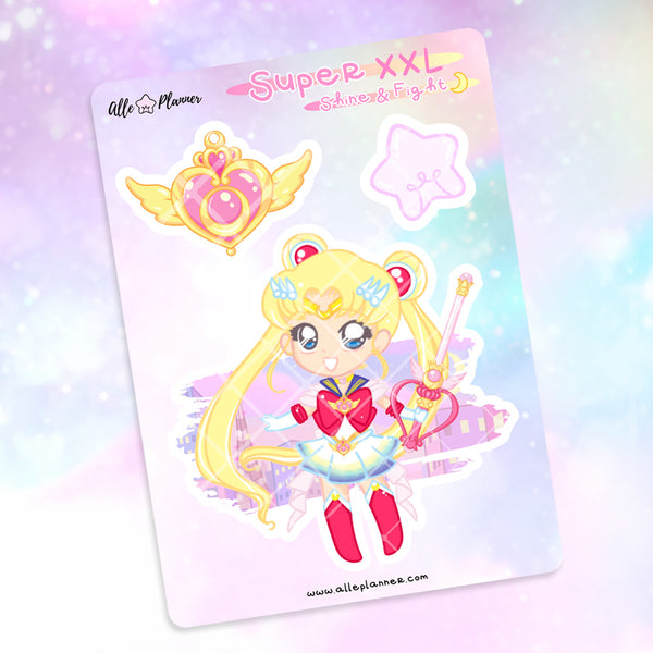 Super XXL Stickers - Shine & Fight Sailor Moon Ver.2