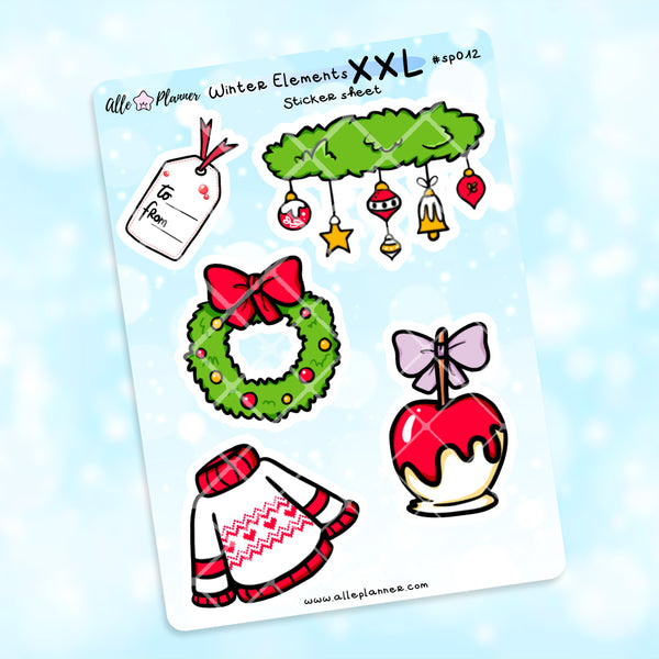 XXL Stickers - SP012 Winter Elements 2