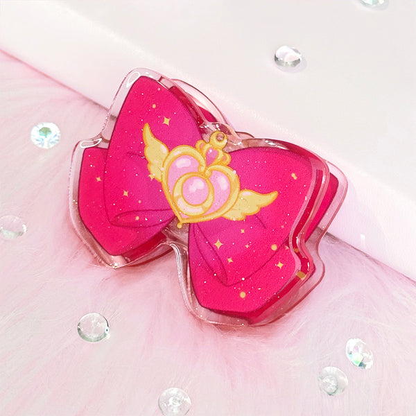 Sailor Moon Bow Premium Glitter Acrylic Clip