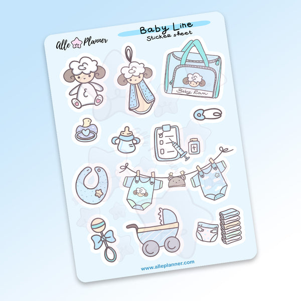 Baby Line Boy Deco Sticker Sheet
