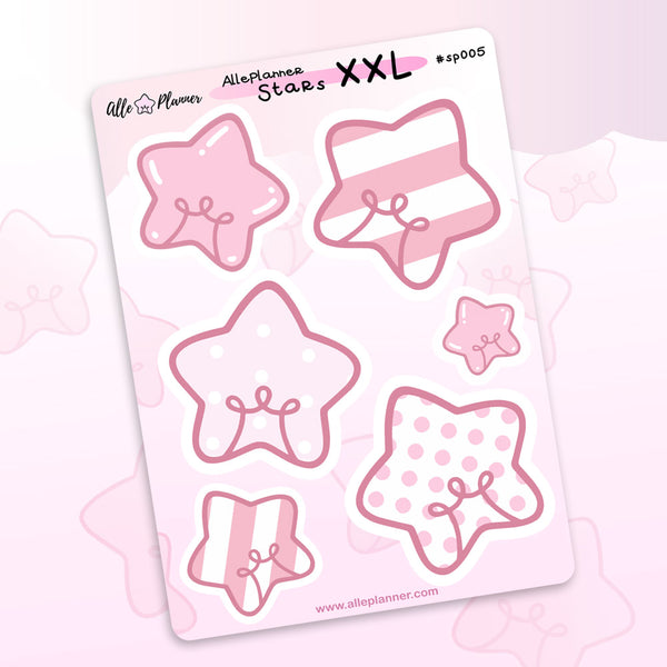 XXL Stickers - SP005 Pink Stars