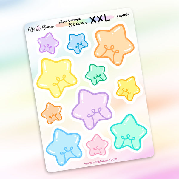 XXL Stickers - SP006 Rainbow Stars
